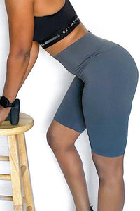 High Waisted Biker Shorts - Spoiled Me Rotten