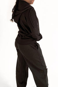 After Dark Distressed Sweatpants - Spoiled Me Rotten