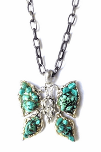 CHARMING STONE BUTTERFLY NECKLACE - Spoiled Me Rotten 