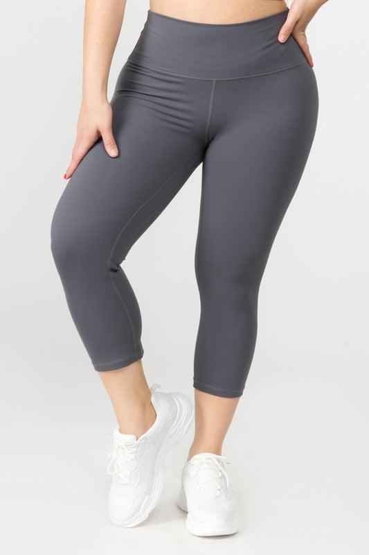 Plus Size Buttery Soft Capri Leggings - Spoiled Me Rotten 