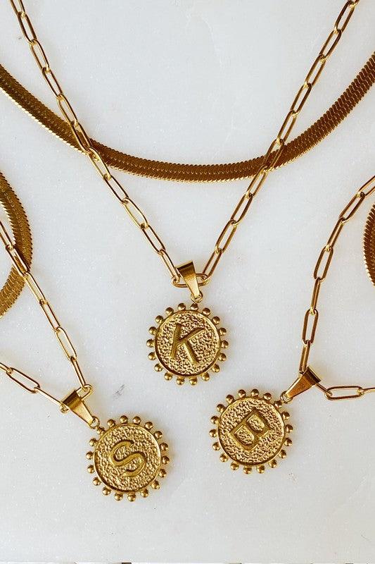 Double Chain Initial Necklace - Spoiled Me Rotten 