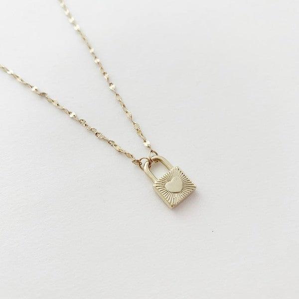 Love Locked Padlock Necklace - Spoiled Me Rotten 