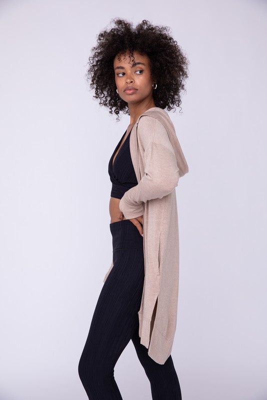 Longline Hooded Cardigan