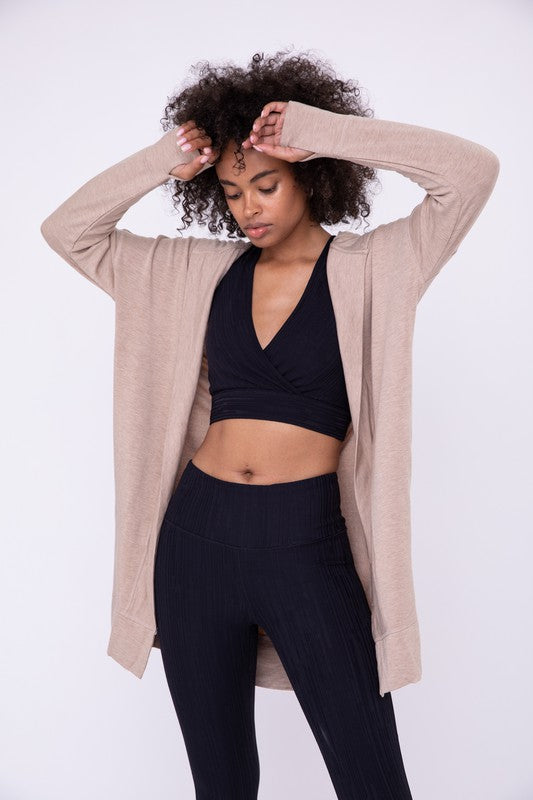 Longline Hooded Cardigan - Spoiled Me Rotten 