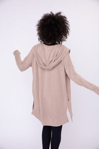 Longline Hooded Cardigan