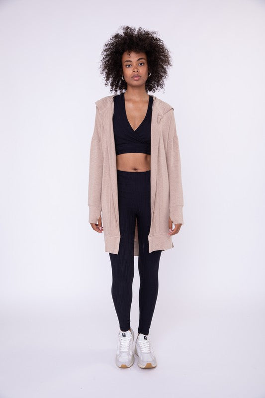 Longline Hooded Cardigan