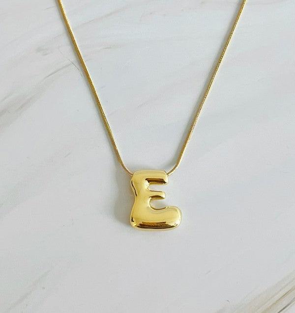 Balloon Letter Initial Necklace - Spoiled Me Rotten 