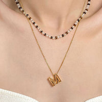 Cutout Letter Personalized Necklace