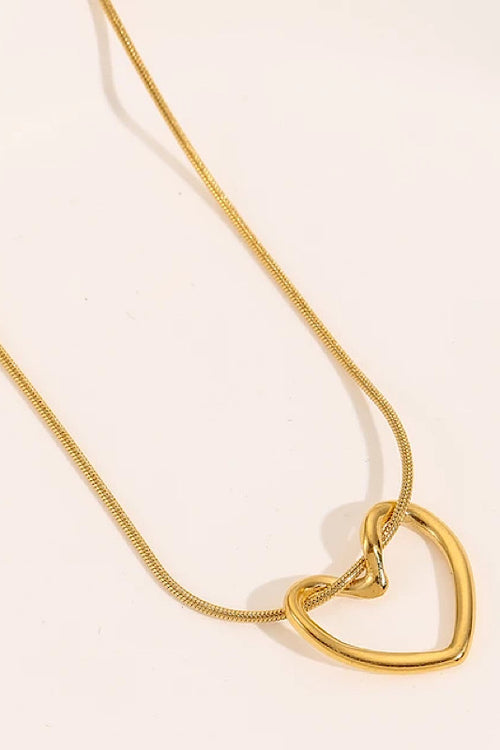 Twist Heart Pendant Necklace