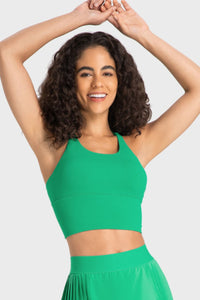 Staying Cozy Crisscross Back Sports Bra