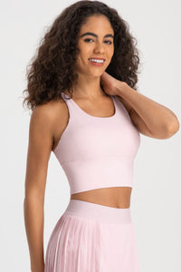 Staying Cozy Crisscross Back Sports Bra