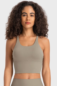 Staying Cozy Crisscross Back Sports Bra