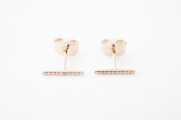 Crystal Bar Earrings - Spoiled Me Rotten 