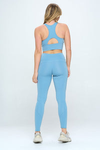 Activewear Set with Cut-Out Detail