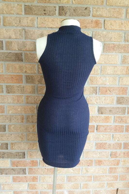 Navy Sleeveless Dress - Spoiled Me Rotten 