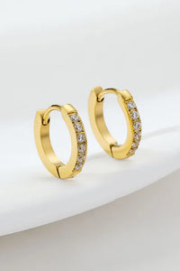  minimalist gold huggie hoops tarnish resistant jewelry