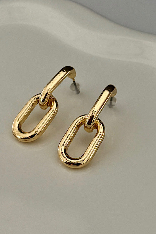 Double Link Chain Earring