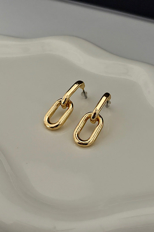Double Link Chain Earring