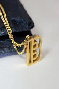 Cutout Letter Personalized Necklace