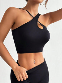 Crisscross Cutout Crop Tank Top - Spoiled Me Rotten 