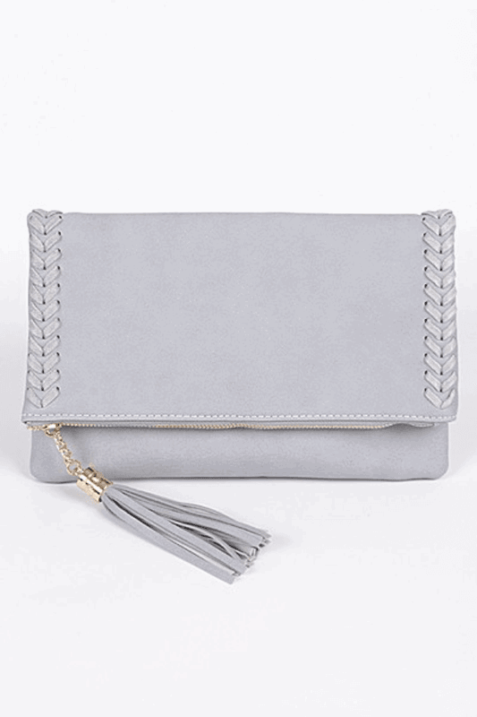 Luxe Stitch Detail Clutch - Spoiled Me Rotten 