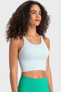 Staying Cozy Crisscross Back Sports Bra