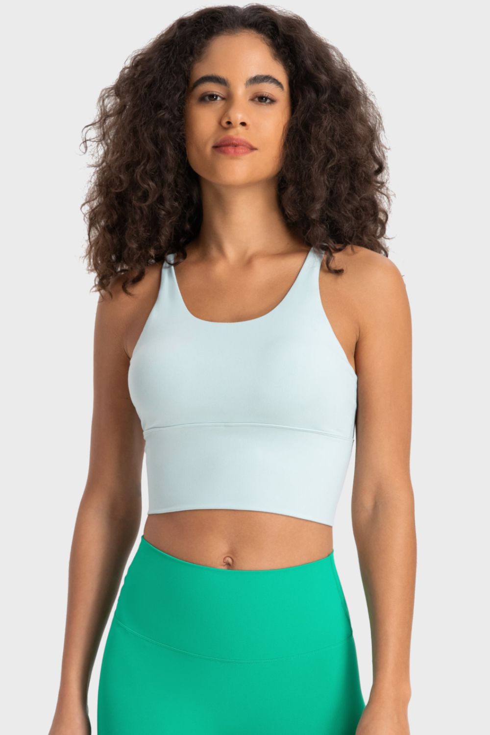 Staying Cozy Crisscross Back Sports Bra