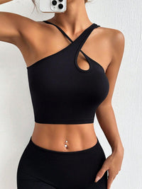 Crisscross Cutout Crop Tank Top - Spoiled Me Rotten 