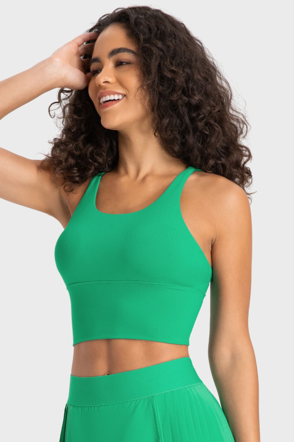 Staying Cozy Crisscross Back Sports Bra