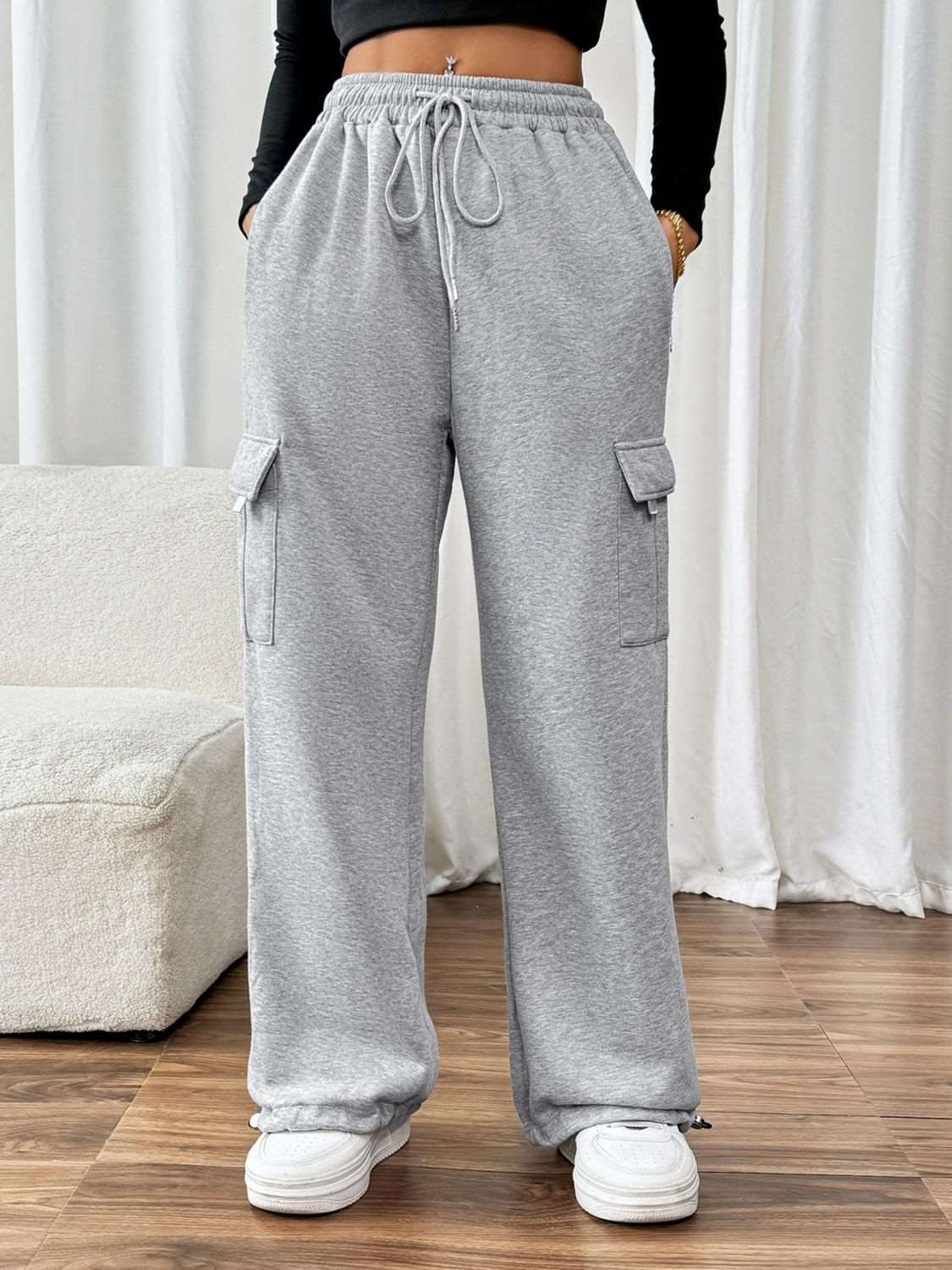 Drawstring Waist Joggers