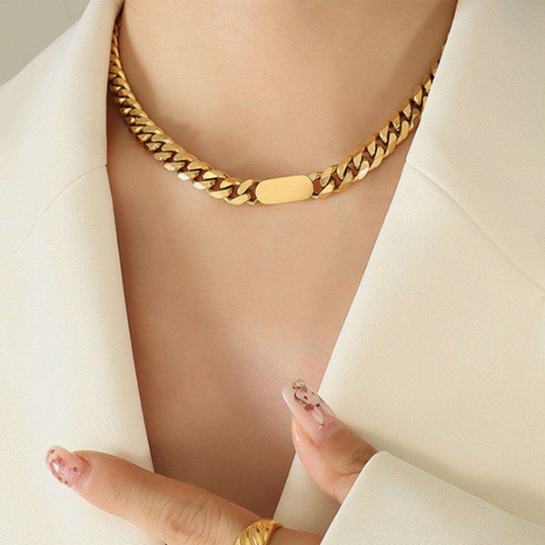 18K Gold-Plated Chain Necklace - Spoiled Me Rotten 