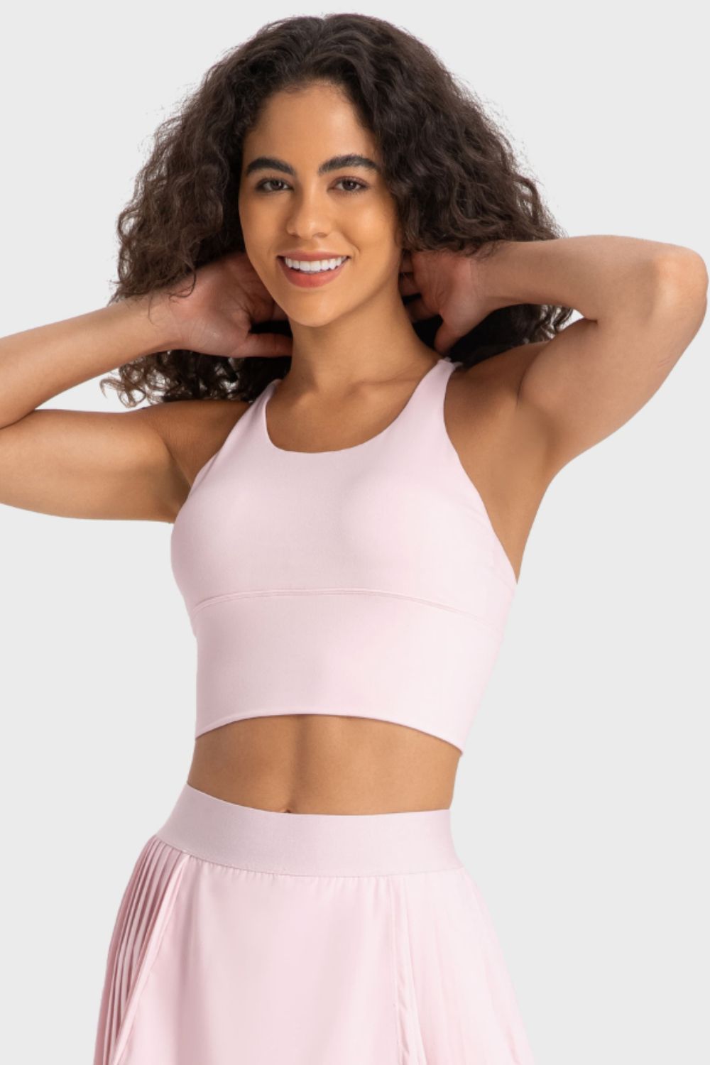 Staying Cozy Crisscross Back Sports Bra