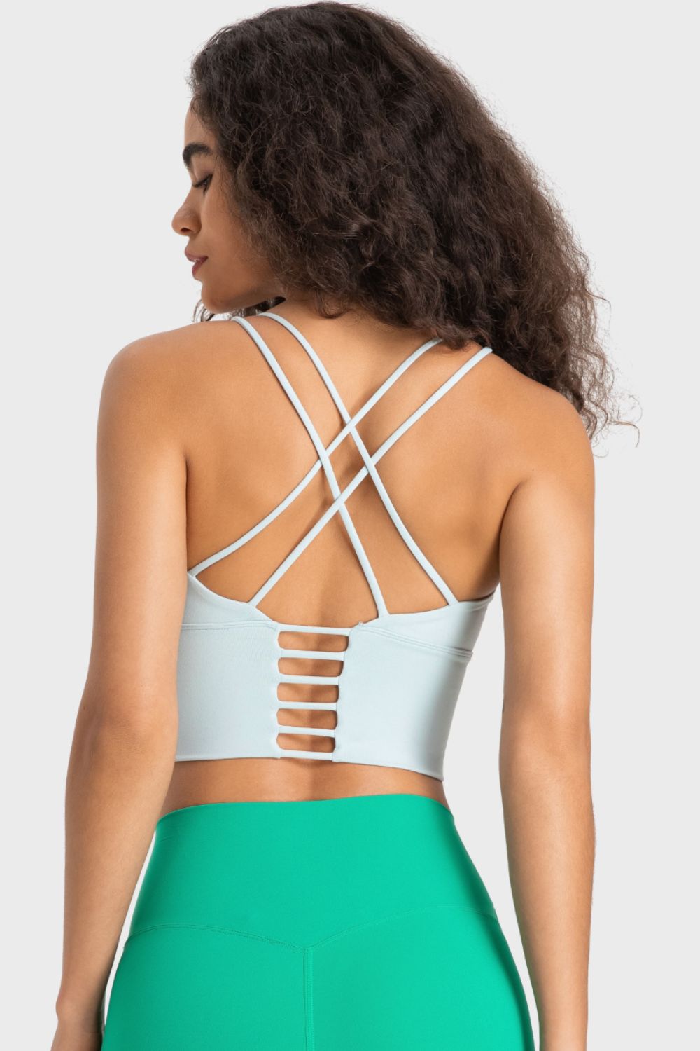 Staying Cozy Crisscross Back Sports Bra