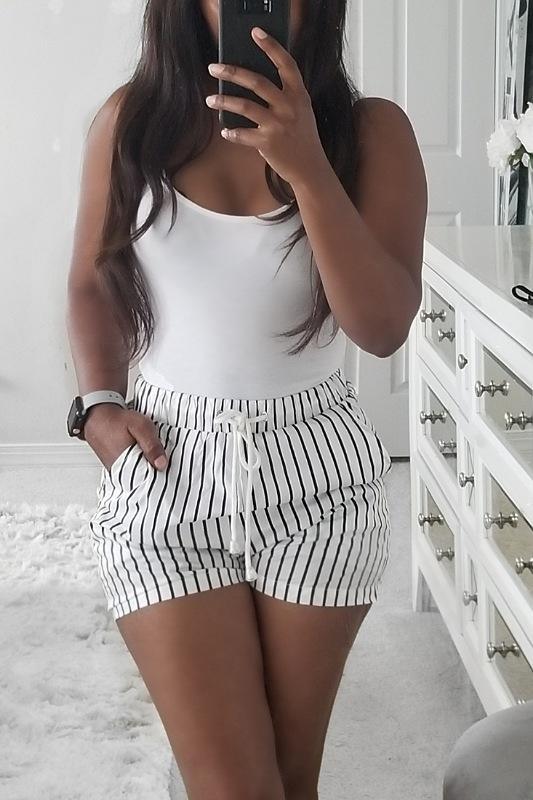 Coco Striped Shorts - Spoiled Me Rotten 