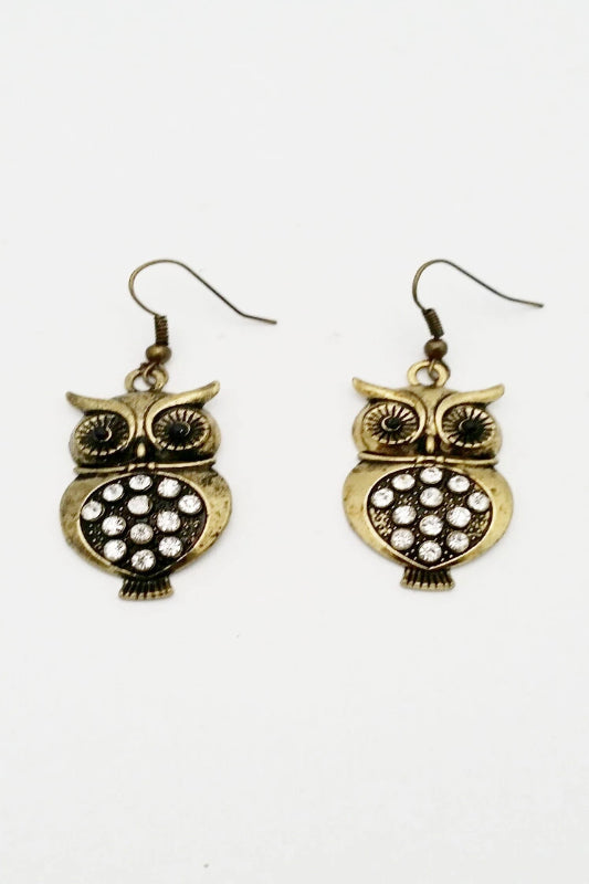 Pendant Owl Earrings - Spoiled Me Rotten 