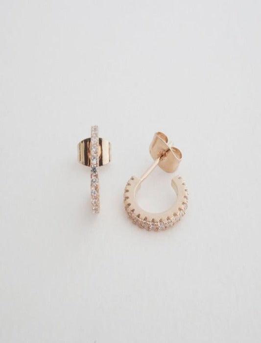 Crystal Hoops Earrings - Spoiled Me Rotten 