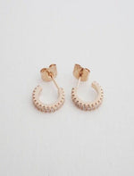 Crystal Hoops Earrings