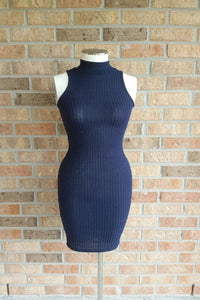 Navy Sleeveless Dress - Spoiled Me Rotten Boutique 