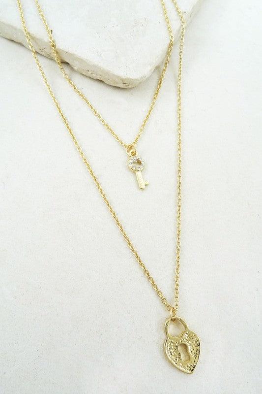 Lock And Key Necklace - Spoiled Me Rotten 