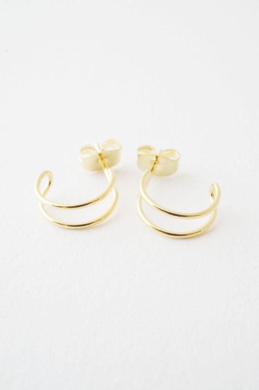 Double Hoop Hug Earrings - Spoiled Me Rotten 
