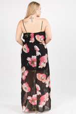 Plus Size Floral Maxi Dress - Spoiled Me Rotten Boutique 
