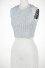 Ribbed Sleeveless Cropped Top - Spoiled Me Rotten Boutique 