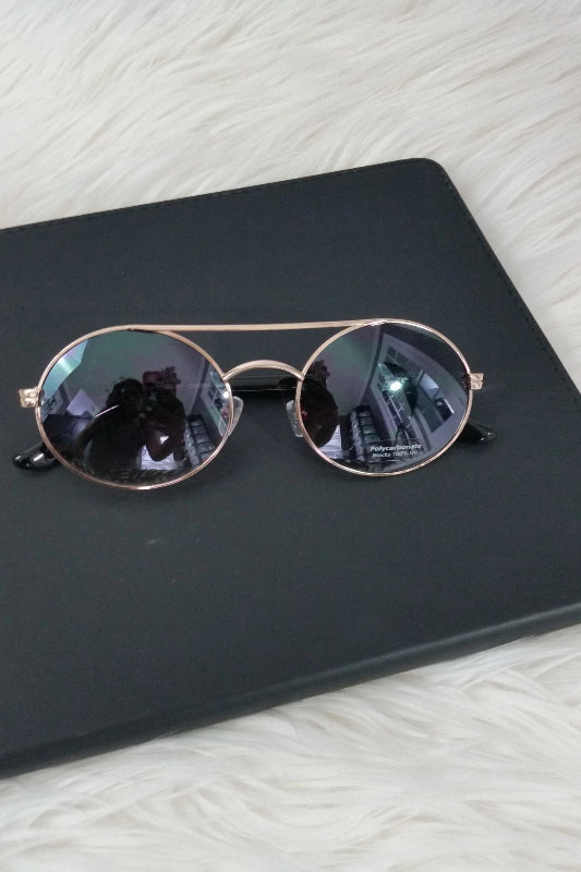 Brow Bar Round Sunglasses - Spoiled Me Rotten Boutique 