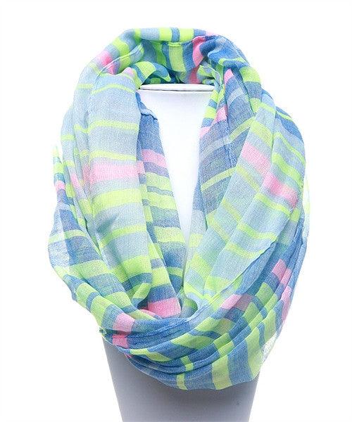 STRIPE PRINT INFINITY SCARF - Spoiled Me Rotten 
