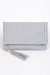 Luxe Stitch Detail Clutch - Spoiled Me Rotten Boutique 