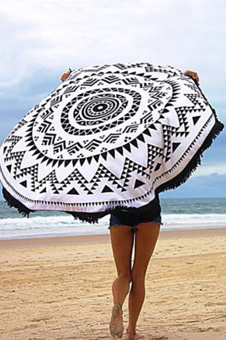 Tribal Pattern Convertible Beach Throw - Spoiled Me Rotten Boutique 