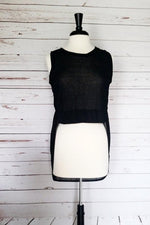 Long Sheered Back Crop Top - Spoiled Me Rotten Boutique 