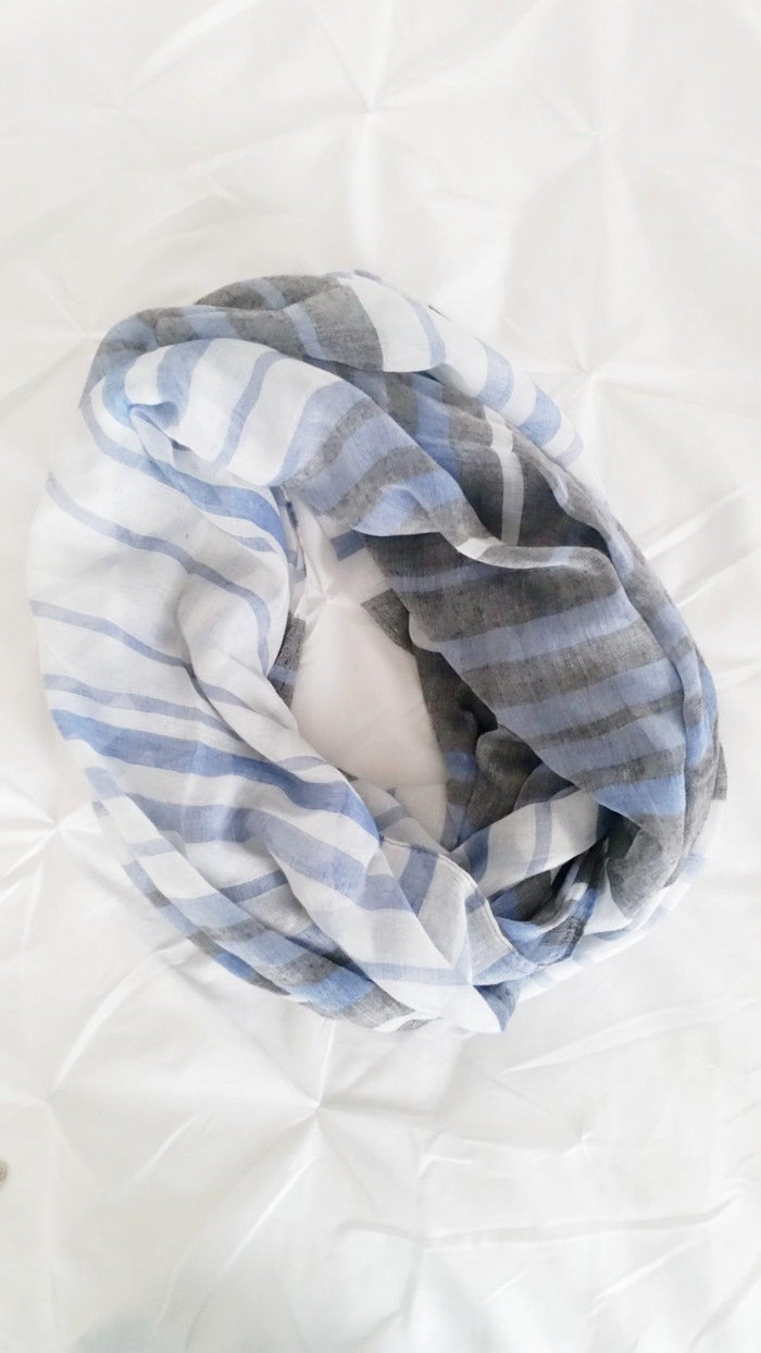 STRIPE PRINT INFINITY SCARF - Spoiled Me Rotten 