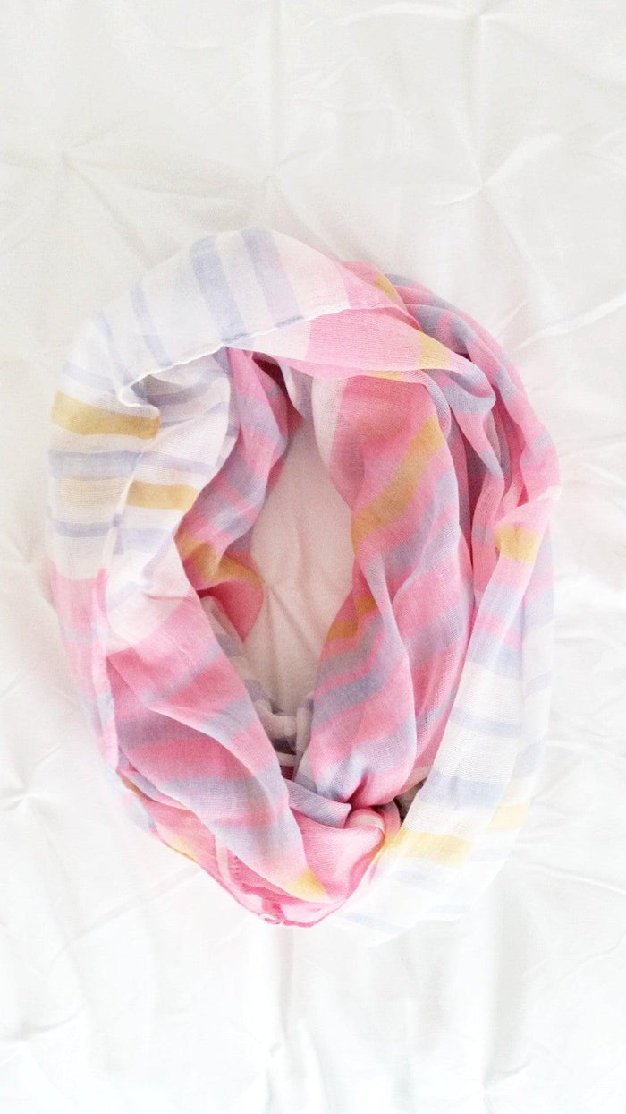 STRIPE PRINT INFINITY SCARF - Spoiled Me Rotten 