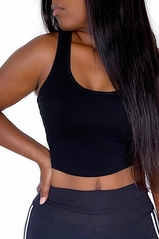 Racer Back Crop Top - Spoiled Me Rotten 